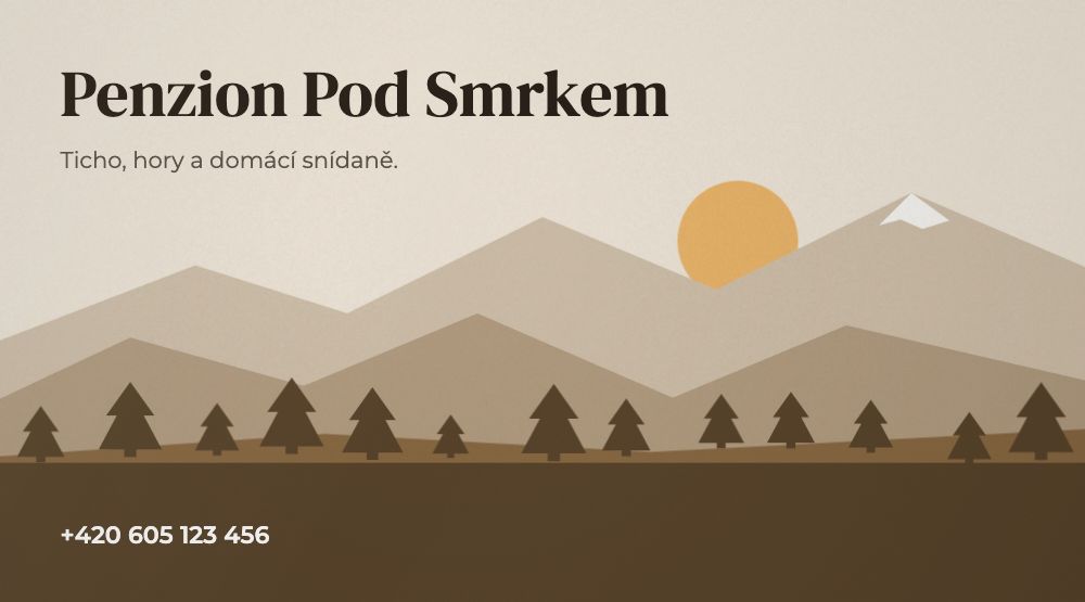 Šablona Penzion