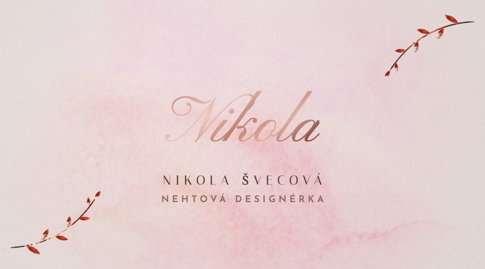 Šablona Růžové zlato