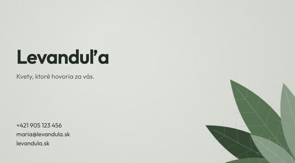 Šablóna Organic
